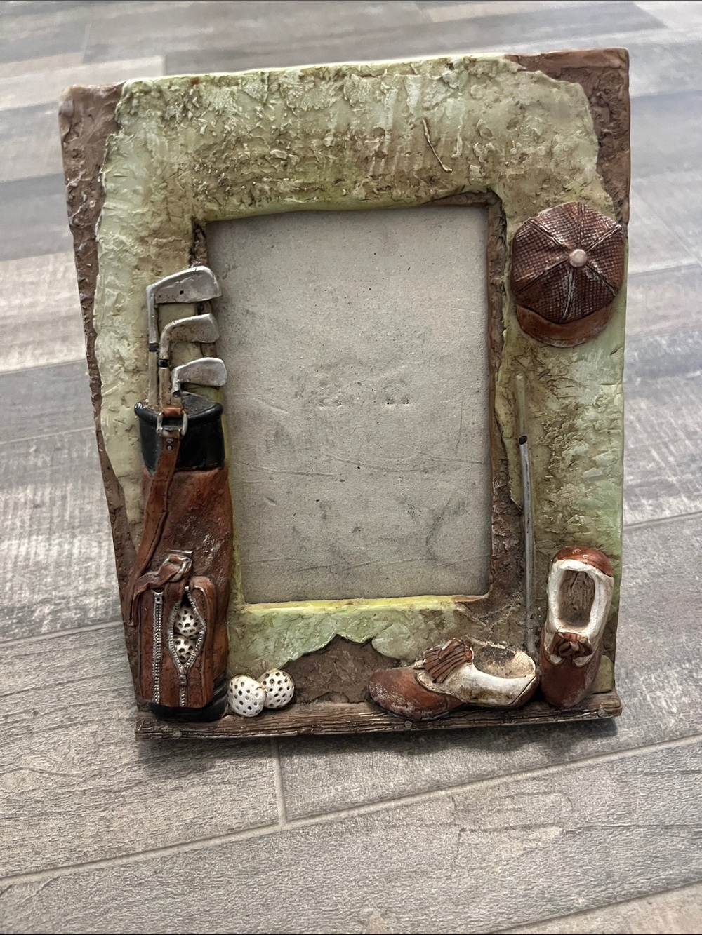 Green and Brown Golf-Themed Picture Frame